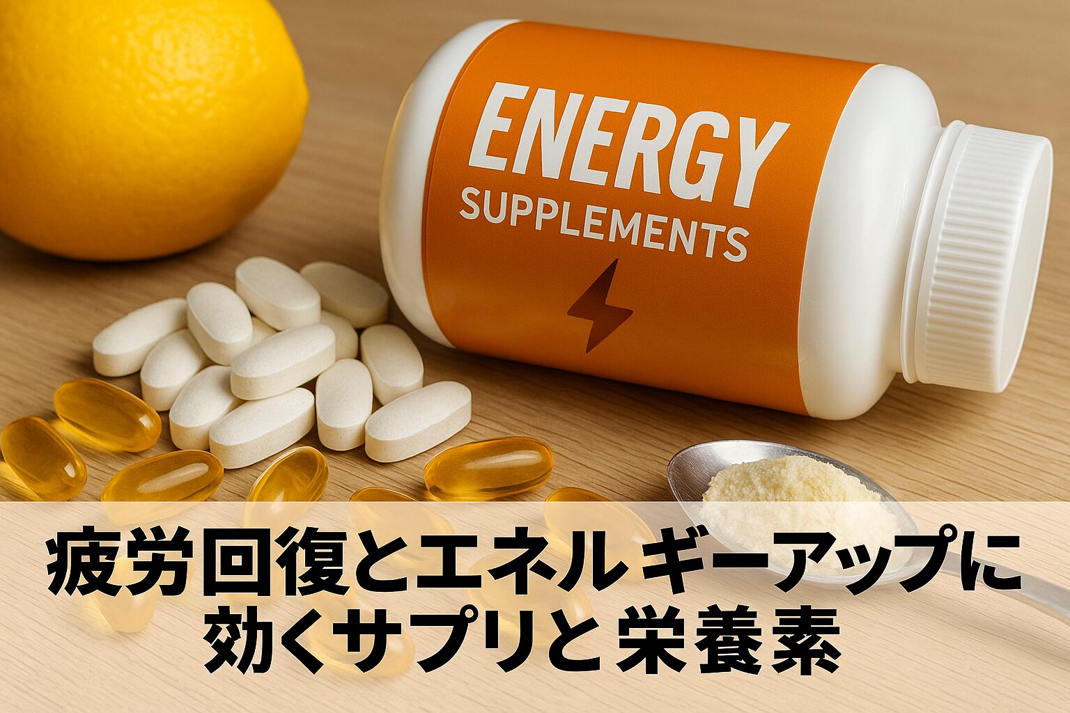疲労回復 サプリ 効果｜エネルギーアップに効く栄養素【30代・40代男性向け】