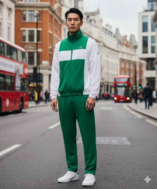 Lacosteのセットアップを忠実に再現したAI画像1