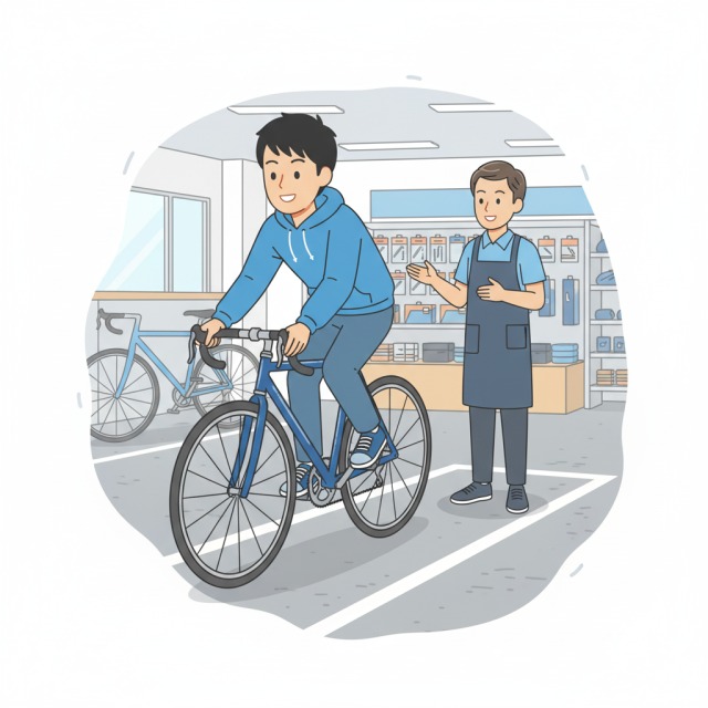 専門店で試乗する