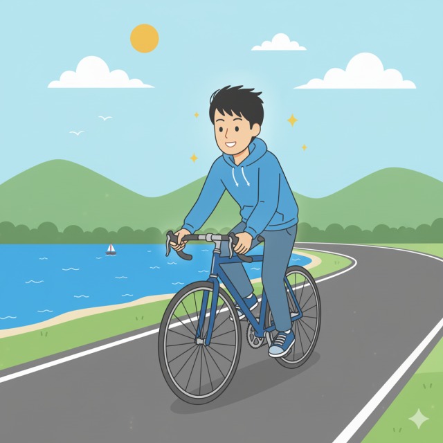 最高の相棒とサイクリングを楽しむ