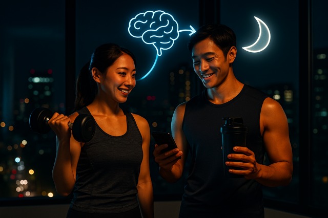 筋トレした日に眠れない