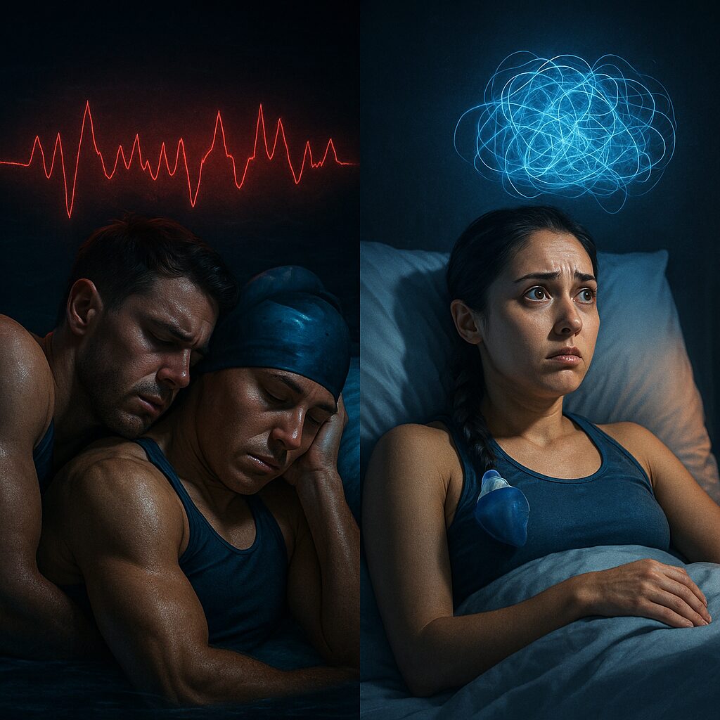 論文1の挿絵：睡眠における男女差のイラスト