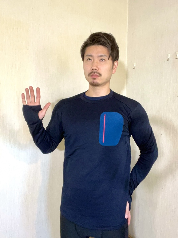 ブロックフリース着用