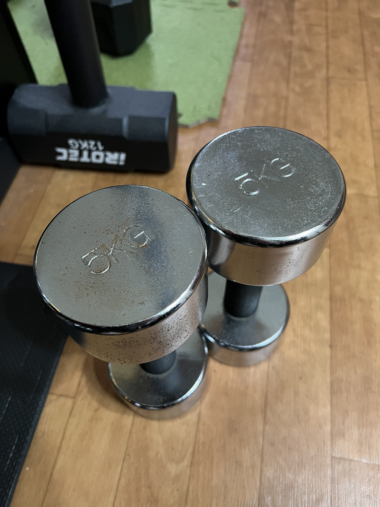 10年以上愛用している5kgダンベル