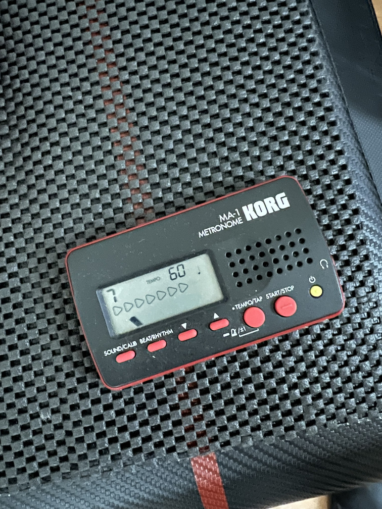 テンポ管理に使うメトロノーム